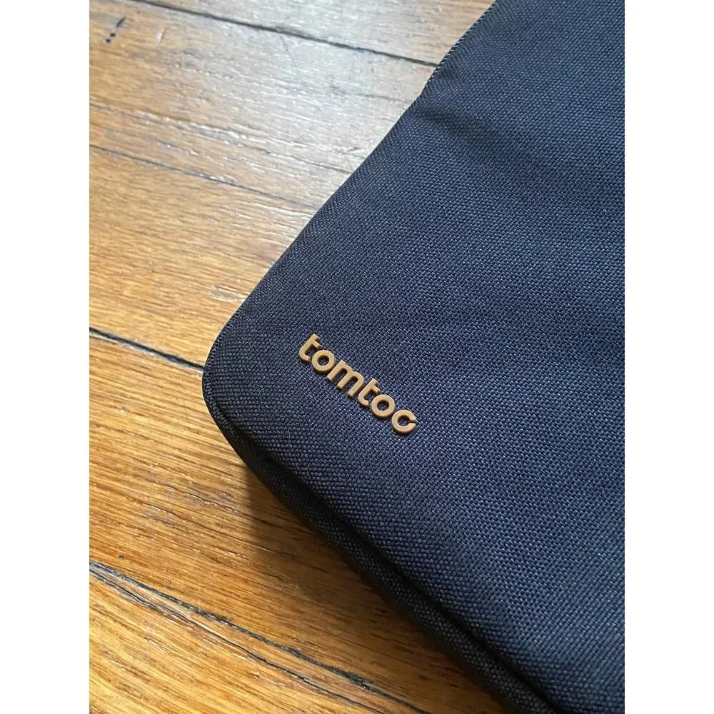 TOMTOC Black Padded Laptop Sleeve for 14